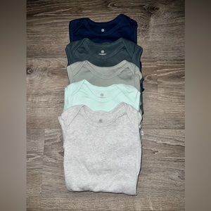 5-Pack Organic Cotton Long Sleeve Bodysuits Honest Baby Clothing